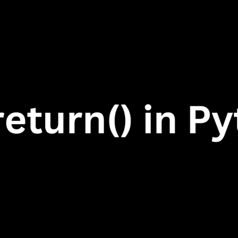 How Does return() in Python Work