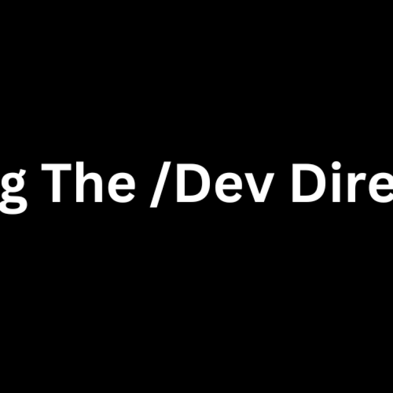 Dev Directory In Linux