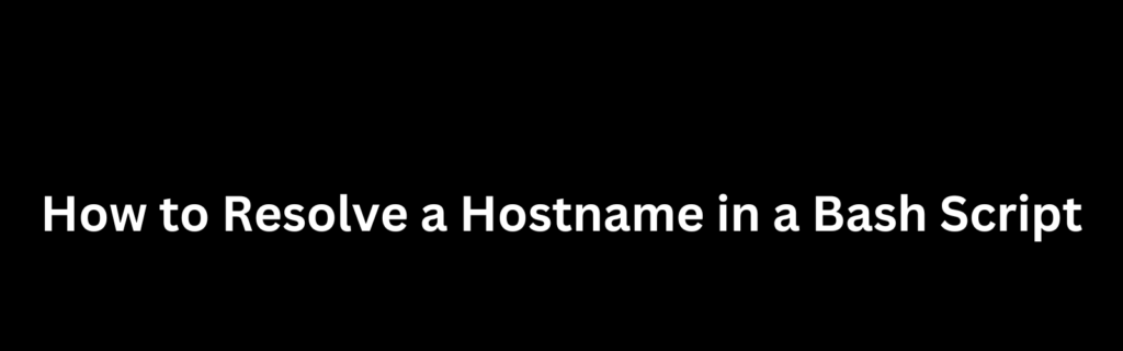 linux resolve hostname
